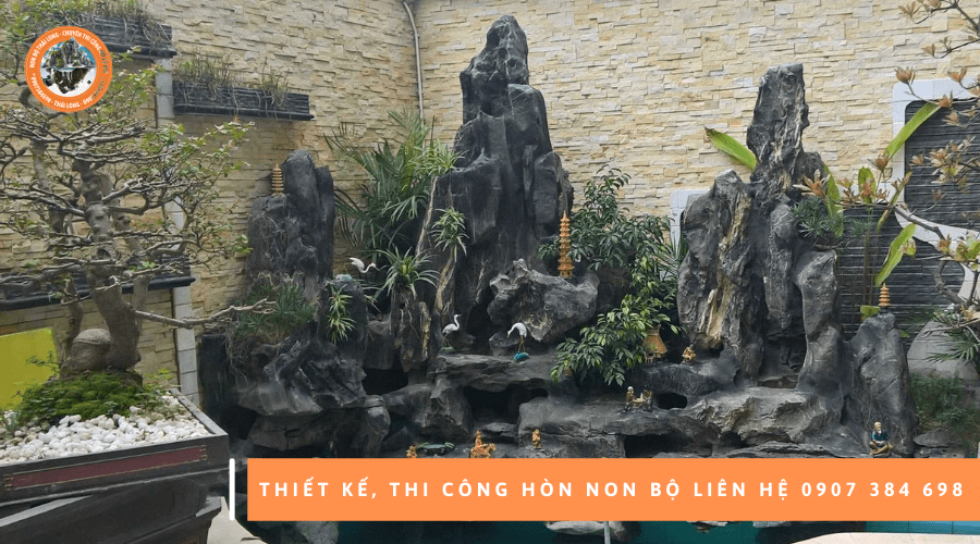 thi công hòn non bộ